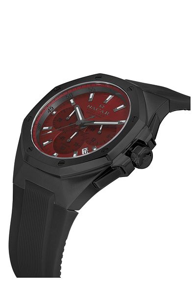 Nacar Sapphire Glass Sport Black Men's Wristwatch Nc08- 29430495 -Brs1