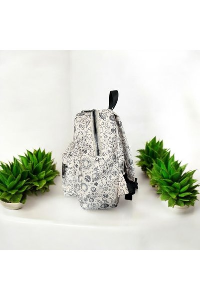 Moserini Space Themed - Patterned 0-8 Years Old - Nursery, Kindergarten, Children's Backpack - Space