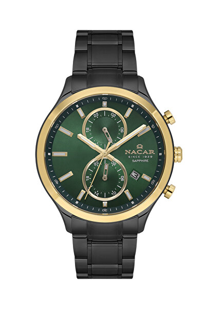 Nacar Sapphire Glass Sports Black Men's Wristwatch Nc33-298316G-Bncm