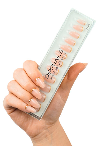 Dippnails Princess Jel Takma Tırnak Tekrar Kullanılabilir Badem Manikür Seti ...