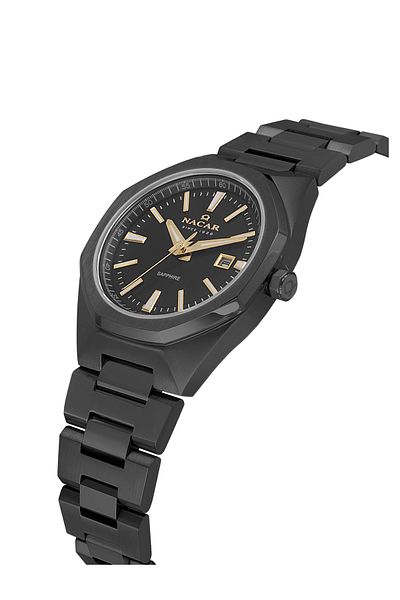 Nacar Sapphire Glass Sports Black Women Wrist Watch Nc08-39430494-Bbm