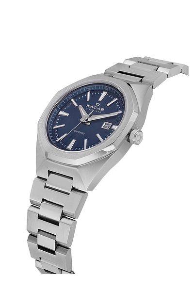 Nacar Sapphire Glass Sport Silver Women's Watch Nc08-39430494-Alm