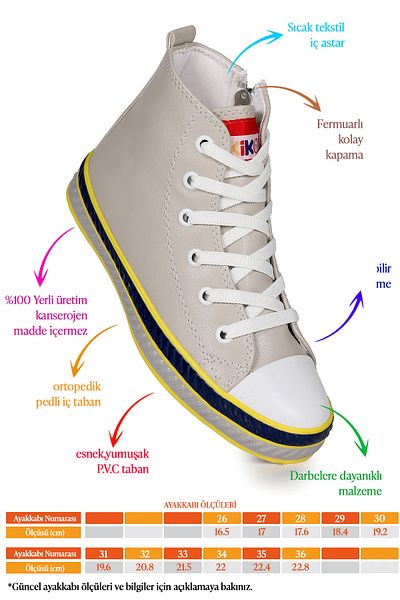 Kiko Kids Pant Casual Lace-Up Zippered Boys' Sneakers