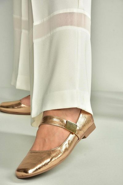 Fox Shoes U726454508 Bronze Patent Leather Women's Ballerinas