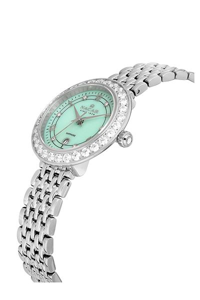 Nacar Sapphire Glass Silver Women's Wristwatch Nc34-39B717-Anms