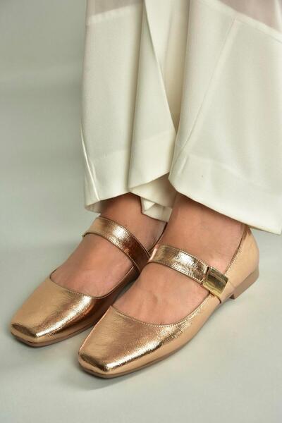 Fox Shoes U726454508 Bronze Patent Leather Women's Ballerinas