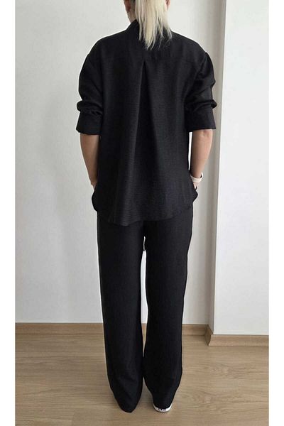 EKAY Shirt Linen Bottom Top 2 Piece Set (Pants Boy 104cm)