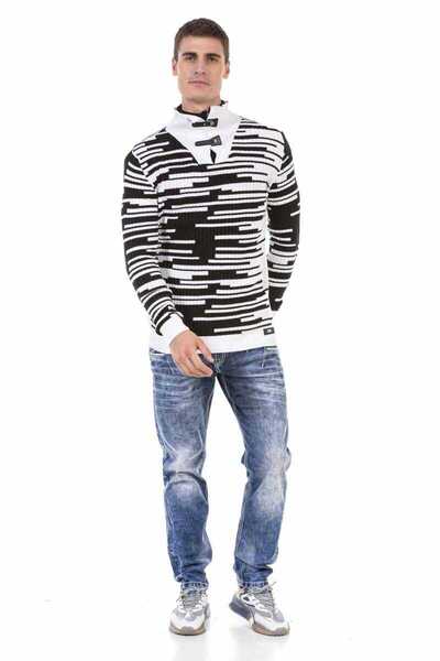 Cipo&Baxx Cp245 Чоловічий светр із застібкою-блискавкою