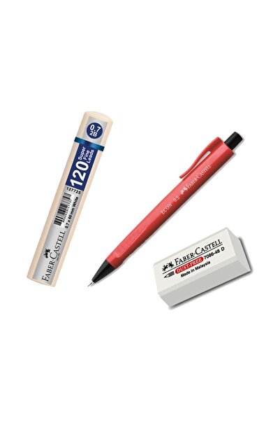 Faber Castel قلم فابر كاستل إيكون 0.7 ملم + ممحاة خالية من مادة PVC + قلم أبي...