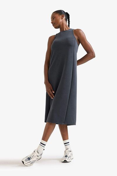 DeFacto Defactofit Round Neck Modal Sleeveless Midi Dress F6186Ax25Sm