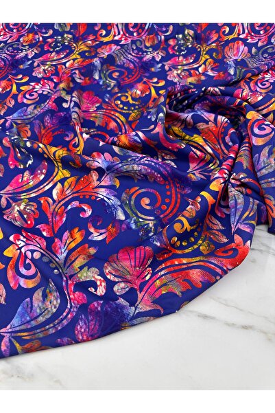 ipekkumaş Nakış Desen Elbiselik Gömleklik Krep Kumaş Ürünümüz Adet Olarak Sat...