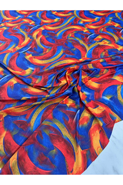 ipekkumaş Yaglı Boya Desen Elbiselik Gömleklik Şalvarlık İpek Sendi Kumaş