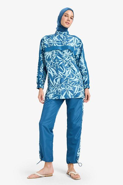 DeFacto Regular Fit Αδιάβροχο Σετ μαγιό Burkini Hijab με 3 μοτίβα E7996ax25hs