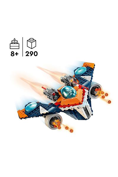 LEGO ® Marvel Rocket’s Warbird vs. Ronan 76278 Building Set for 8+ Year Old Kids (290 Pieces)