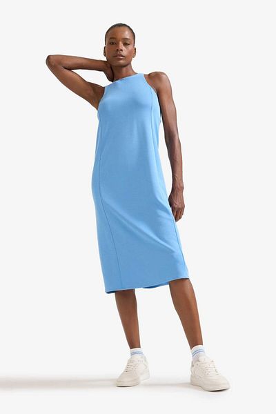 DeFacto Defactofit Round Neck Modal Sleeveless Midi Dress F6186Ax25Sm