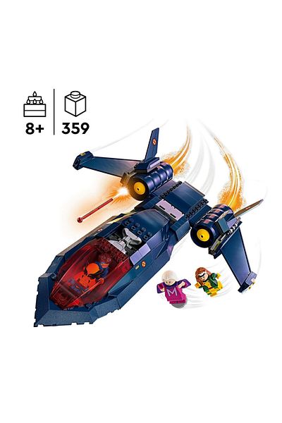 LEGO Marvel X-Jet 76281 - Κιτ κατασκευής παιχνιδιών για παιδιά από 8 ετών και άνω (359 τεμάχια)