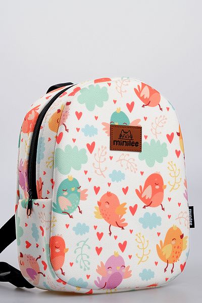 Minilee Cheerful Birds 0-8 Years - Nursery, Kindergarten Children's Backpack [with special box]