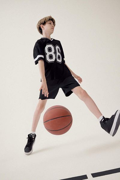 DeFacto Boy's Printed Shorts with Elastic Waist F2417A825Hs