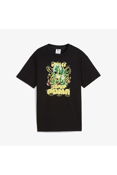 Puma Graphic Super Kids Black T-Shirt