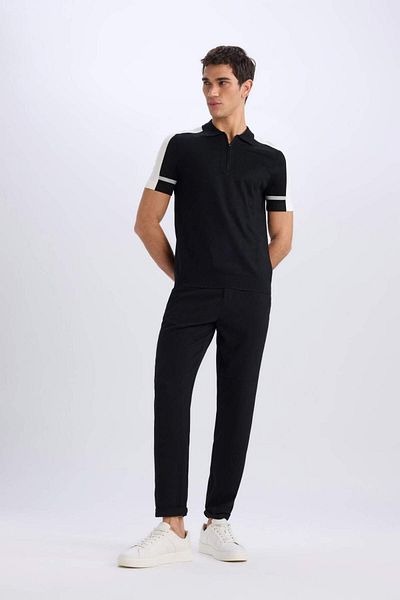 DeFacto Jogger Zippered Leg Summer Fabric Trousers E4779Ax25Sm