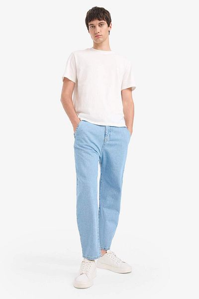DeFacto 100% βαμβακερό Relaxed Slouchy Fit Άνετο παντελόνι με ίσιο πόδι E2906AX25SP