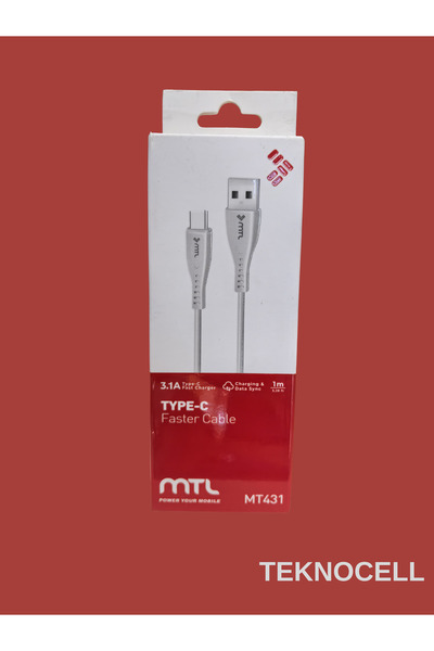 MTL AKSESUAR Mtl Mt431 Type-c Usb Data Kablo