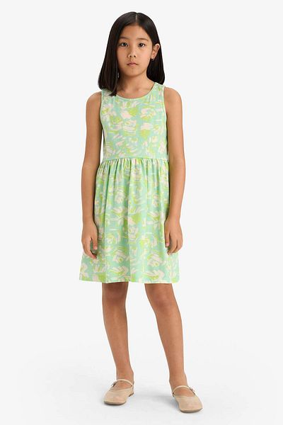DeFacto Rochie de vară fără mâneci cu model pentru fete B4338a825sm