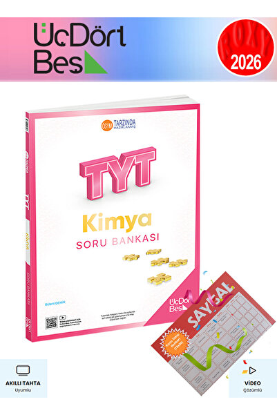Üç Dört Beş Yayıncılık Üç Dört Beş 2026 Yks Tyt Kimya Soru Bankası Video Çözü...