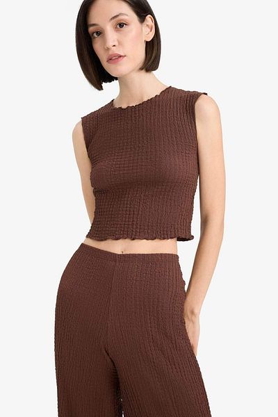 DeFacto Slim Fit Slim Fit Crew Neck Wraparound Αθλητής E0999AX25SP