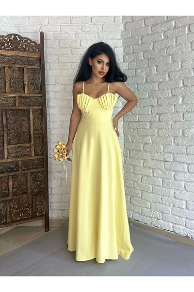 moneta boutique Rochie de damă cu piept de stridii cu bretele lungi