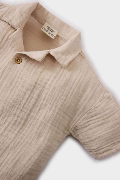 DeFacto Baby Boy Muslin Short Sleeve Shirt E8982A525Sm