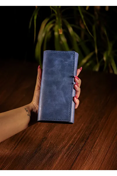 Derimoda Genuine Leather Handmade Long Wallet – Unisex Luxury Model