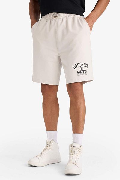 DeFacto DeFactoFit NBA Brooklyn Nets Στάνταρ Εφαρμογή Κοντό σορτς ποδιών E3008AX25SM