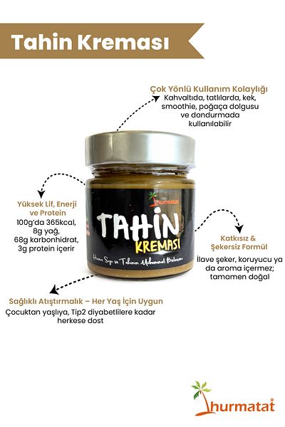 Hurmatat Date Tahini Cream 220 Gr