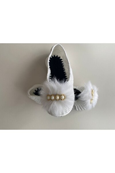 LEYLAPATİKLERİ Çeyiz ve Gündelik Kullanıma Uygun Keçe Tabanlı El Yapımı 2'li Babet Patik