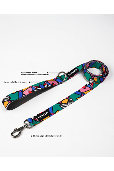 PATİMİO Colorful Model Luxury Dog Walking Collar