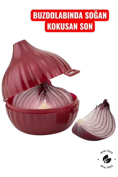 MUF HOME Anti-Odor Onion Storage Container – Practical Refrigerator Storage Box for Half Onions