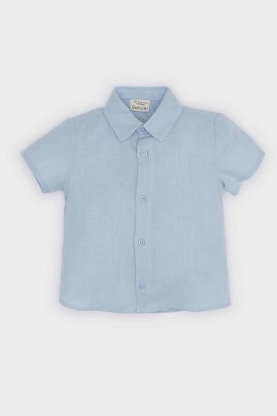 DeFacto Baby Boy Flared Poplin Short Sleeve Shirt E7749A525Sm