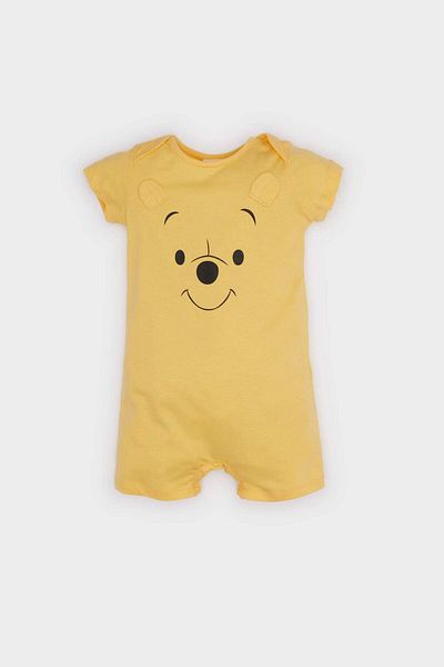 DeFacto Baby Junge Neugeborene Disney Winnie The Pooh Kurzarm-Strampler aus gekämmter Baumwolle E9552A525SM