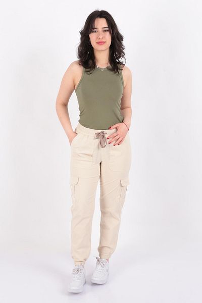 Fashion Friends 24Y0311K1 Women's Cargo Pocket Jogger Pants