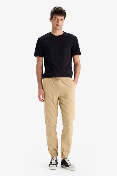 DeFacto 100% Cotton Cargo Jogger Pants Three Pockets E0834Ax25Sm