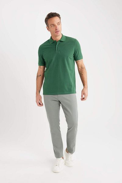 DeFacto Slim Fit Slim Fit Skinny Leg Chino καμβά παντελόνι C2401AX25SP