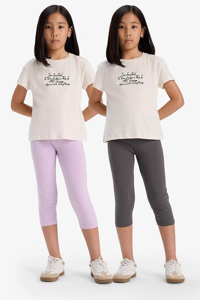 DeFacto Leggings Midi 2 piese pentru fete B8530a825sm