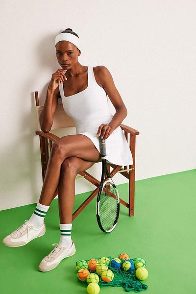 DeFacto Rochie de tenis cu bretele groase, cu potrivire standard, cu jambiere scurte în interior E3588ax25sm