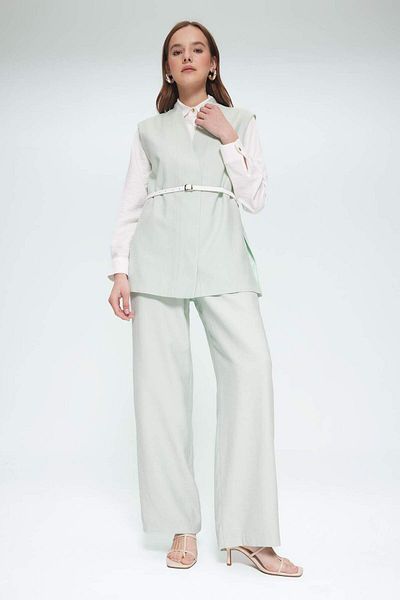 DeFacto Wide Leg Basic Plain Wide Leg Palazzo Trousers E7979Ax25Sm