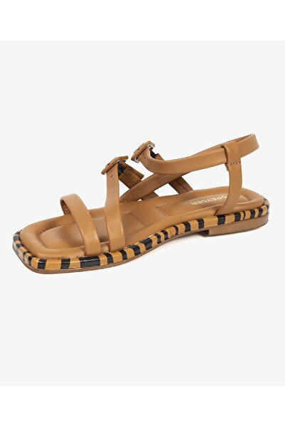 Greyder Kadın Taba Hakiki Deri Sandalet 3Y2YS50758