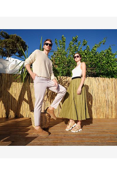 Greyder Sandale de damă din piele naturală bej 4Y2AS59058