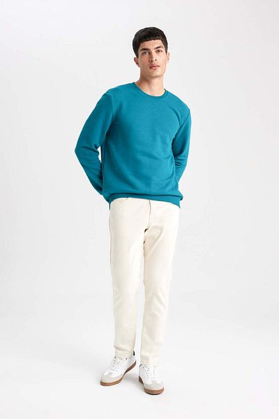 DeFacto Hanorac cu decolteu rotund Regular Fit B7833axns