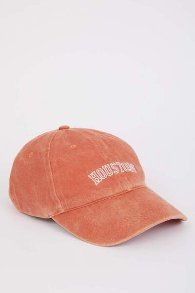 DeFacto Unisex Etiket Baskılı Jean Beyzbol Basketbol Şapkası D7824AX25SM