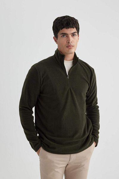 DeFacto Regular Fit Half Zip Sweatshirt B7846Axns